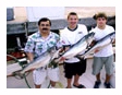 Three with Fish caught on The Playin' Hooky charter boat off Waukegan